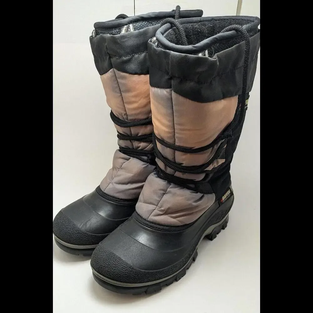 Unisex Baffin Technology Black Nylon/Rubber Canada Winter Boots Size 7M‎ 9W